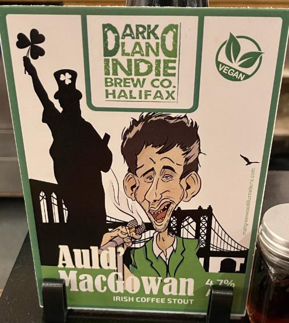 Auld' MacGowan 4.7%, Dark Land Indie Brew Co., England