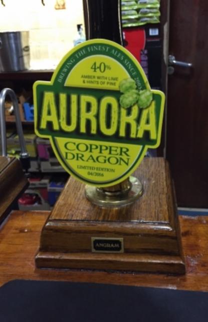Aurora 4.0%, Copper Dragon Brewery, England