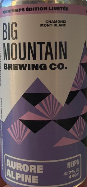 Aurore alpine 7.0%, Big Mountain Brewing Co., France
