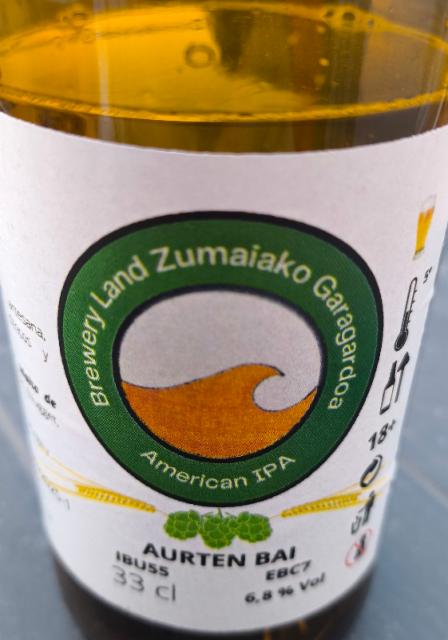 aurten bai 6.8%, Brewery land, Spain