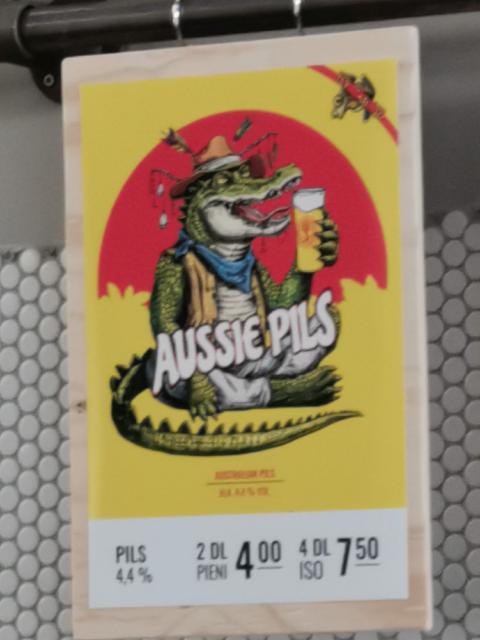 Aussie Pils 4.4%, Varikko Panimo, Finland