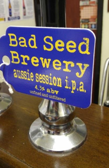 Aussie Session I.P.A. 4.3%, Bad Seed Brewery, England