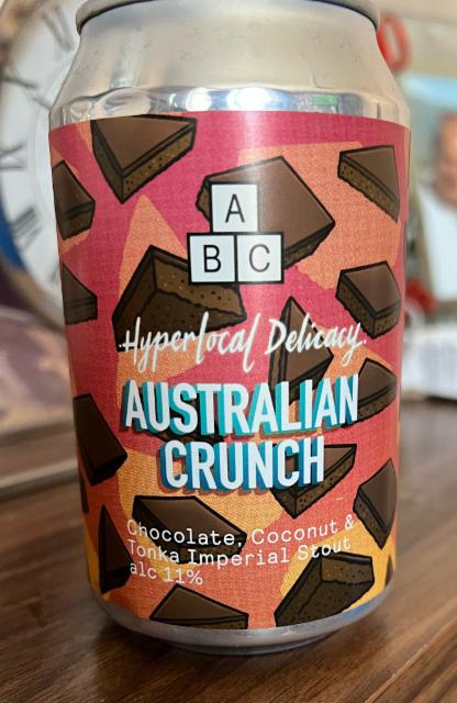 Hyperlocal Delicacy: Australian Crunch 11.0%, Alphabet Brewing Co., England