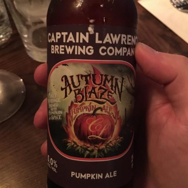 Autumn Blaze Pumpkin Ale 5.0%, Captain Lawrence Brewing Company, United States