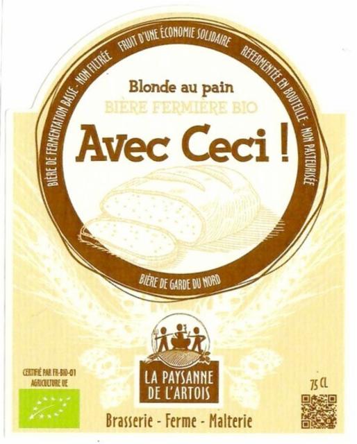 Avec Ceci 5.6%, Brasserie Paysanne De L'Artois, France