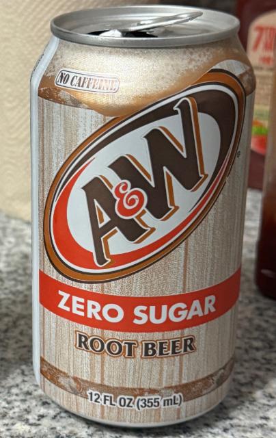 A&W Root Beer Zero Sugar 0.0%, Keurig Dr Pepper Inc, United States