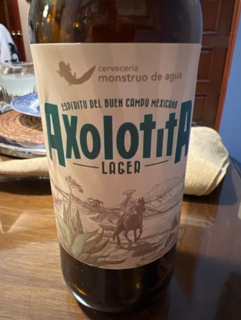 Axolotita 4.0%, Cerveceria Monstruo de Agua, Mexico
