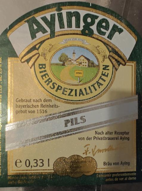 Ayinger Pils 5.0%, Ayinger Privatbrauerei, Germany