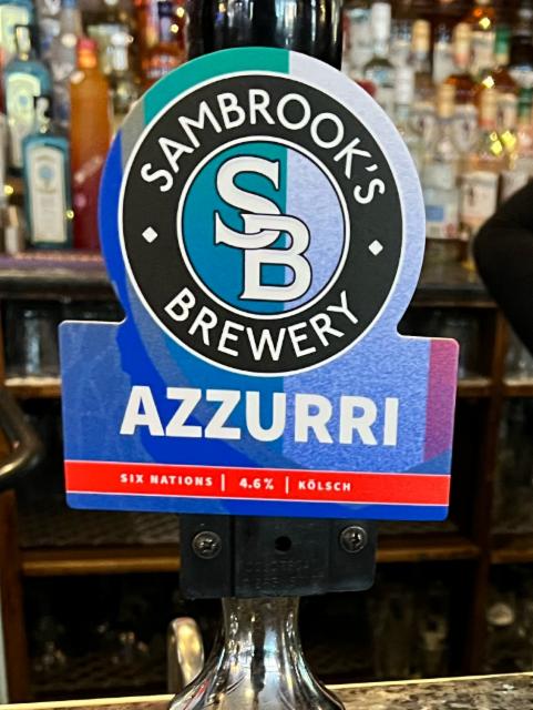 Azzurri 4.6%, Sambrook's Brewery, England