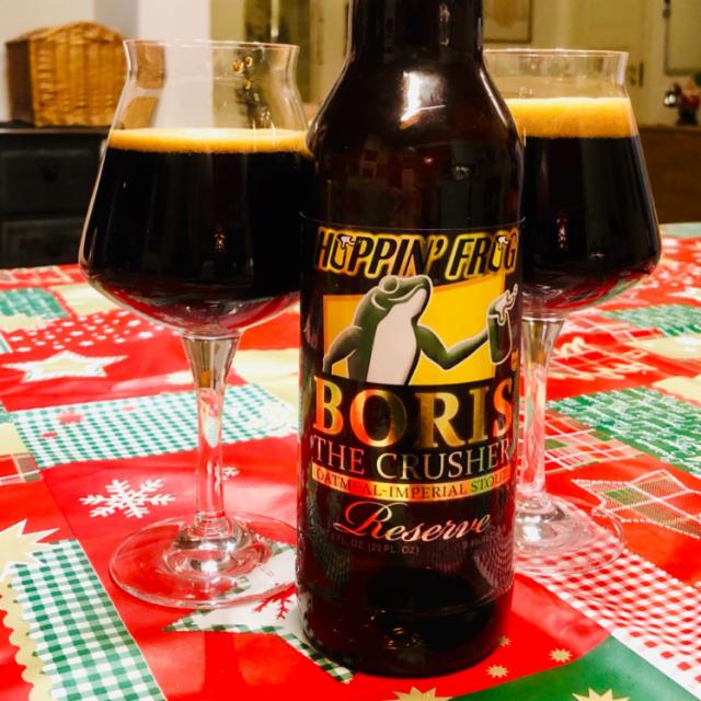 B.O.R.I.S. The Crusher Reserve 9.4%, Hoppin' Frog Brewery, United States