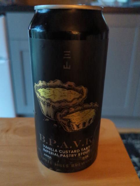 B.P.A.P.K Vanilla Custard Tart Imperial Pastry Stout 11.0%, Three Hills Brewing, England