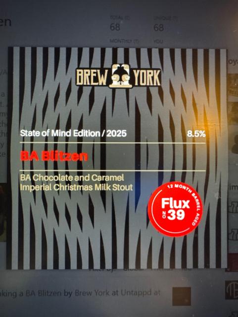 BA Blitzen 8.5%, Brew York, England