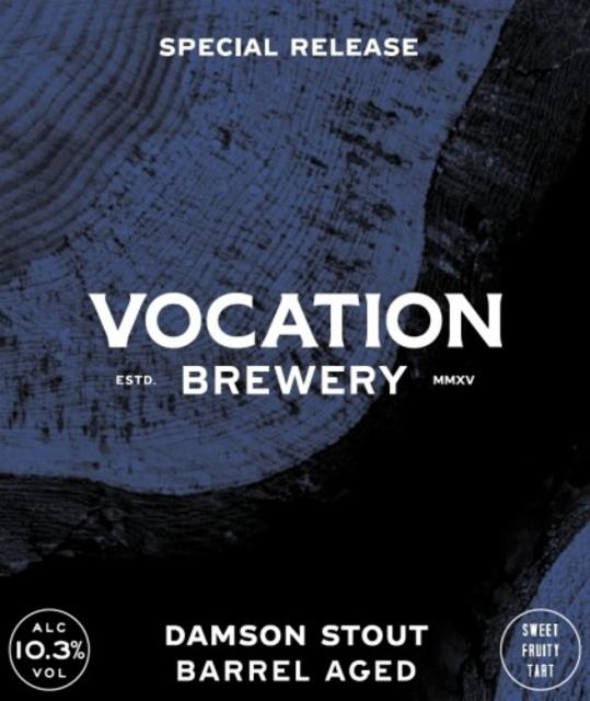 Damson Stout Barrel Aged 10.3%, Vocation Brewery, England