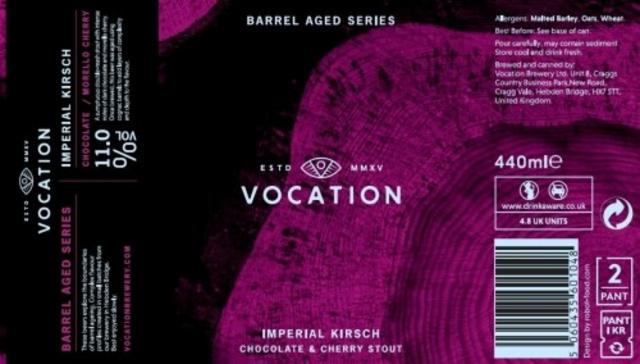 Barrel Aged Series Imperial Kirsch 11.0%, Vocation Brewery, England