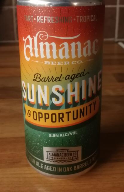 Sunshine & Opportunity 5.8%, Almanac Beer Company, United States