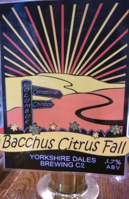 Bacchus Citrus Fall 3.7%, Yorkshire Ales, England