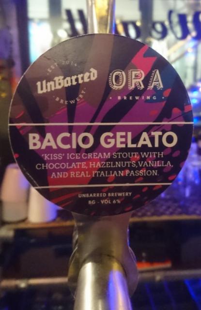 Bacio Gelato Stout 6.0%, UnBarred Brewery, England