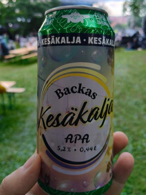 Backas Kesäkalja APA 5.2%, Fat Lizard Brewing Co., Finland