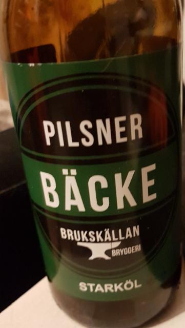 Bäcke 5.0%, Brukskällans Bryggeri, Sweden