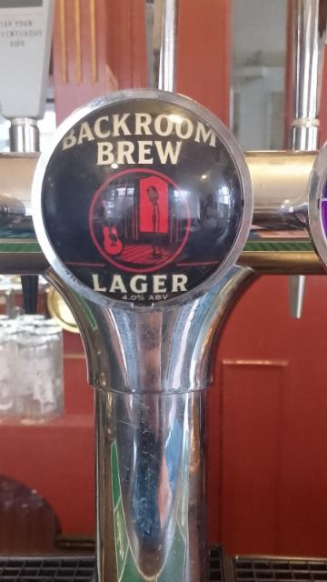 Backroom Brew Lager 4.0%, Backroom Brewery, England