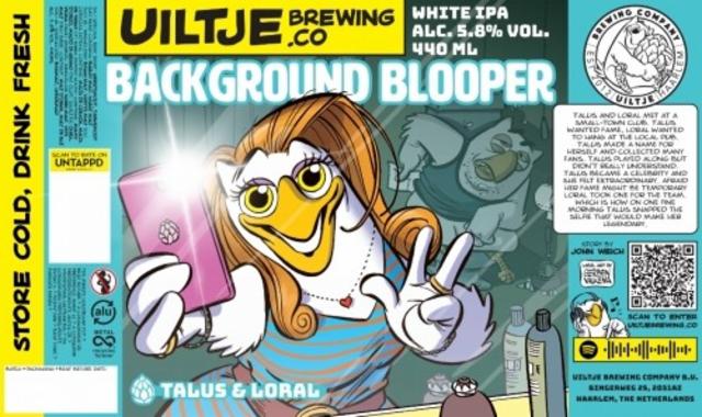 Backround Blooper 5.8%, Uiltje Brewing Co, Netherlands