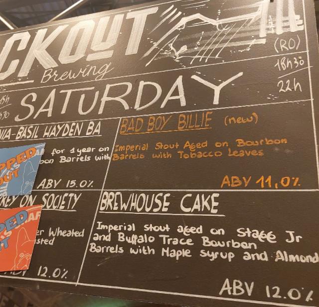 Bad Boy Billie 11.0%, Blackout Brewing, Romania