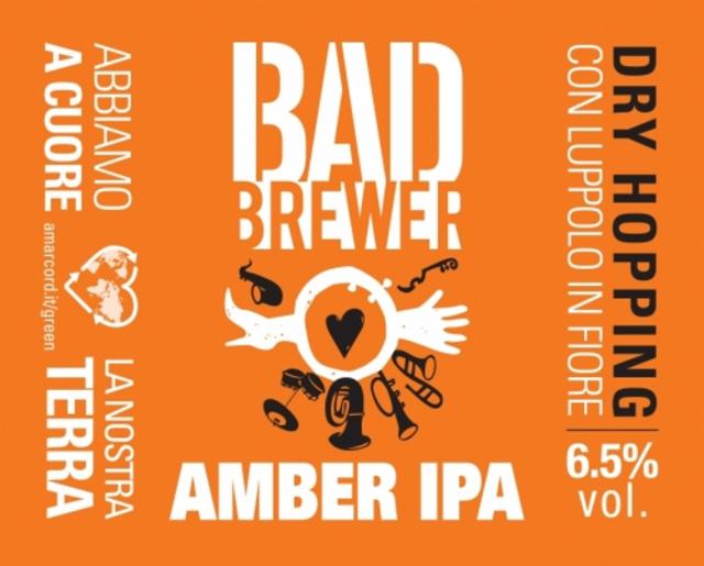 Bad Brewer Amber IPA 6.5%, Bad Brewer, Italy