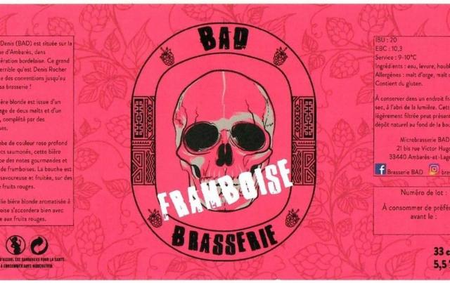BAD Framboise 5.5%, Brasserie BAD, France