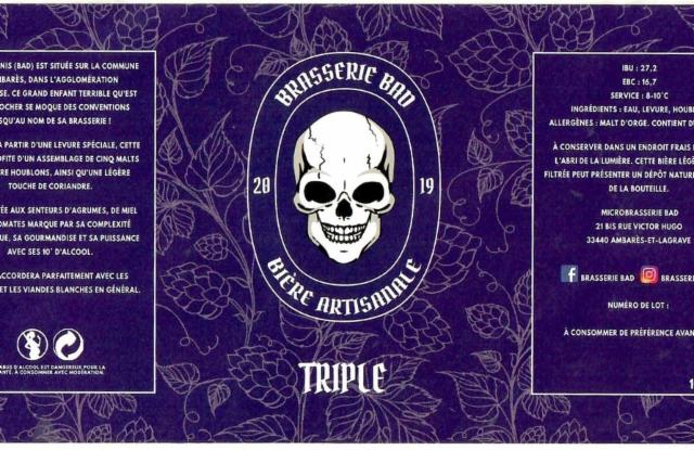 BAD Triple, Brasserie BAD