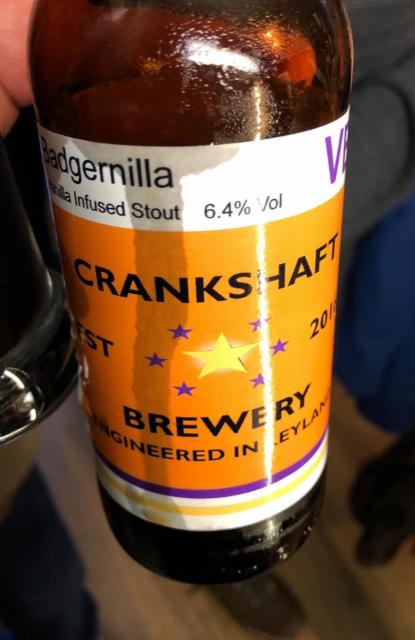 Badgernilla 6.4%, Crankshaft Brewery, England