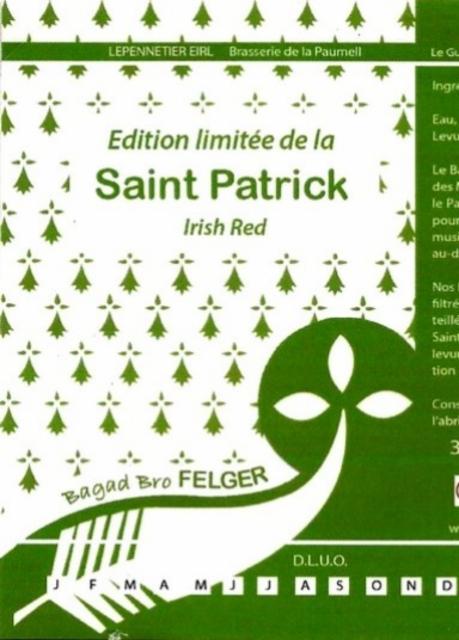 Bagad Bro Felger Saint Patrick Edition 5.0%, Brasserie De La Paumell, France