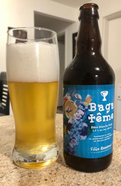 Bagatême 5.5%, Microbrasserie Aux Fous Brassant, Canada