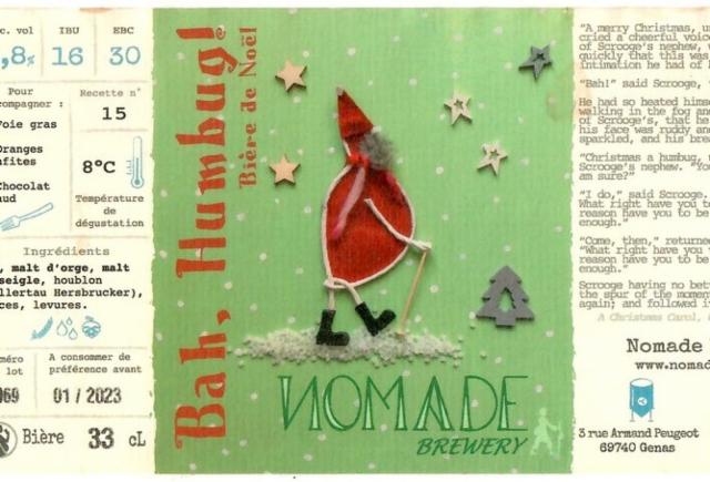 Bah Humbug 5.8%, Nomade Brewery, France