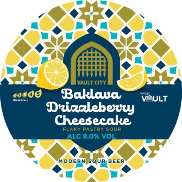 Baklava Drizzleberry Cheesecake 8.0%, Vault City Brewing, Scotland