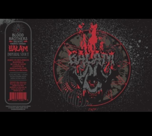 Balam 2024 13.5%, Blood Brothers Brewing, Canada