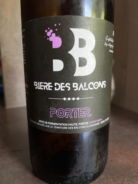 Balcons Porter 4.6%, Brasserie Des Balcons, France