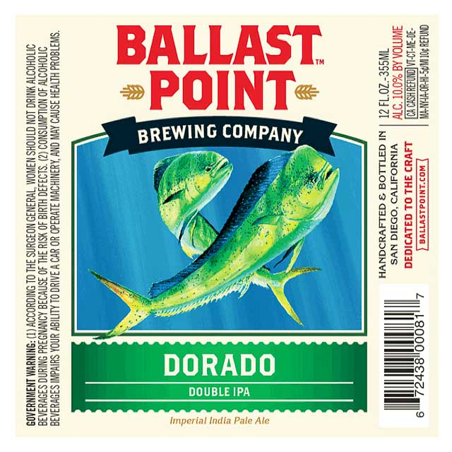 Dorado 10.0%, Ballast Point Brewing Company, United States