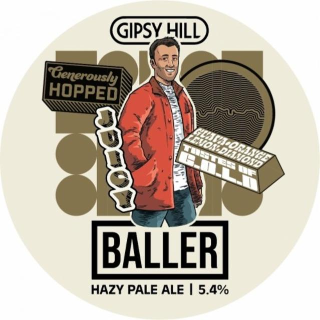 Baller Hazy Pale Ale 5.4%, Gipsy Hill Brewing Co, England