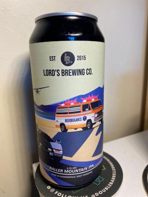 Baller Triple Dry Hopped Mountain IPA 5.7%, Lord's Brewing Co., England