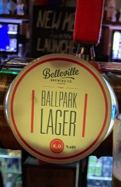 Ballpark Lager 4.0%, Belleville Brewing Company, England