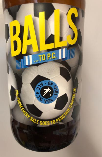 Balls To P.C 4.1%, 4T's Brewery, England