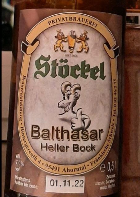 Balthasar Heller Bock 7.0%, Stöckel Bräu, Germany