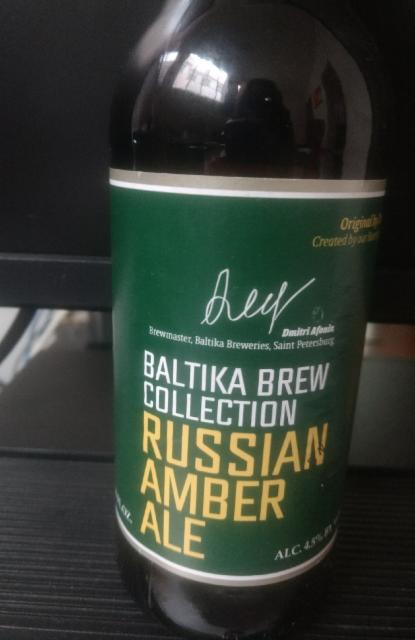 Baltika Brew Collection Russian Amber Ale 4.5%, Baltika Brewery / Пивоваренная компания Балтика, Russia
