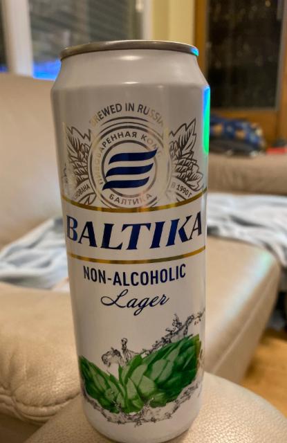 Baltika Non-Alcoholic Lager 0.5%, Baltika Brewery / Пивоваренная компания Балтика, Russia
