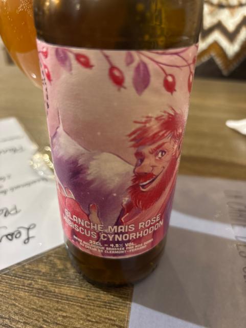 Blanche Mais Rose Hibiscus Cynorhodon, Brasserie Des Puys