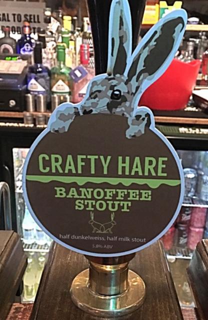 Banoffee Stout 5.8%, Crafty Hare, England