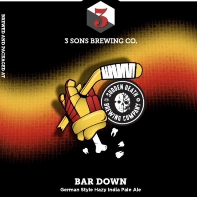 Bar Down 7.5%, 3 Sons Brewing Company, United States