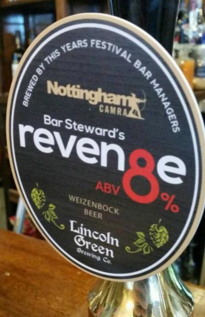 Bar Steward's Reven8e 8.0%, Lincoln Green Brewing, England