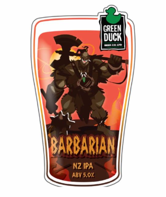 Barbarian 5.0%, Green Duck Beer Co., England