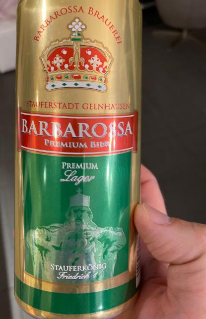 Barbarossa Premium Bier Lager 5.0%, Privatbrauerei Eichbaum, Germany